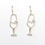 Wine Glass Earrings