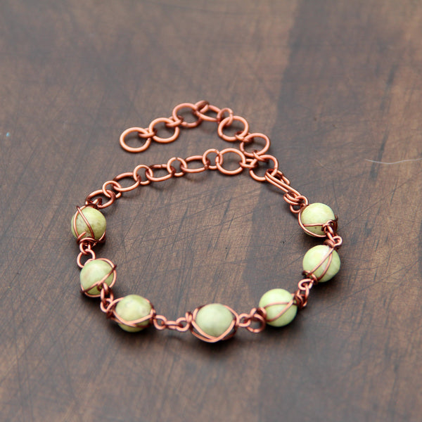 Peridot Crystal Bracelet
