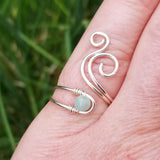 Amethyst Whale Spout Ring