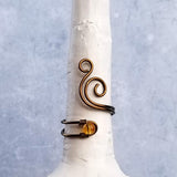 Citrine Whale Spout Ring