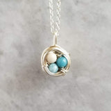 Nestling Necklace with Mixed Stones