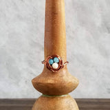Nestling Ring with Mixed Stones
