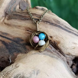 Nestling Necklace with Mixed Stones