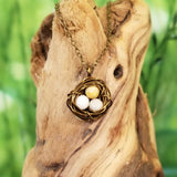 Nestling Necklace with Cream Stones