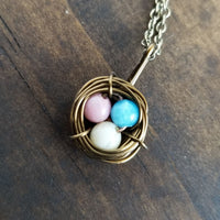 Nestling Necklace with Mixed Stones