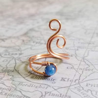 Kyanite Whale Spout Ring