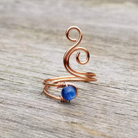 Kyanite Whale Spout Ring