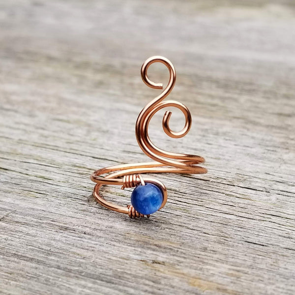 Kyanite Whale Spout Ring
