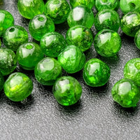 Green Diopside Cosmic Spiral Ring