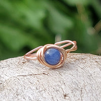 Kyanite Twisted Cyclops Ring