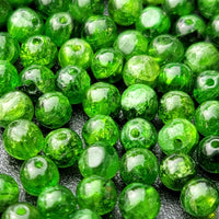 Green Diopside Cosmic Spiral Ring