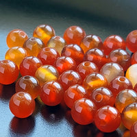 Carnelian Flaming Spiral Ring