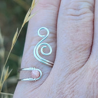 Rhodochrosite Whale Spout Ring